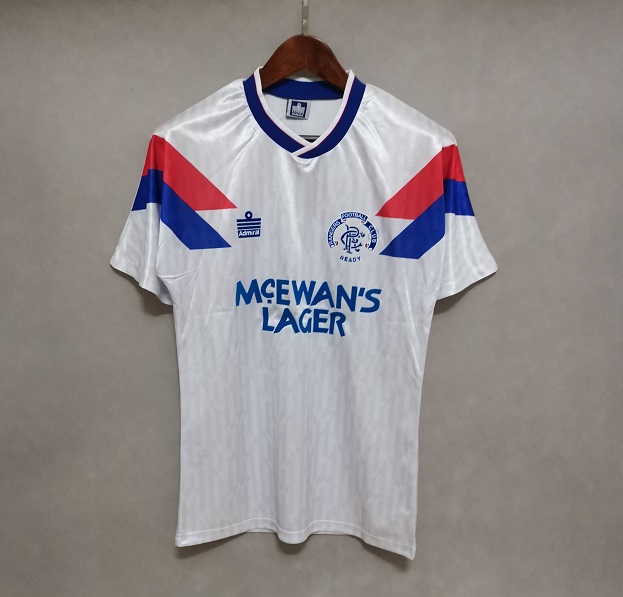 AAA Quality Rangers 90/92 Away White Soccer Jersey